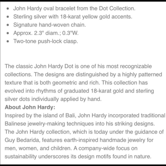 SOLD John Hardy dot children’s bracelet silver - Picture 2 of 5